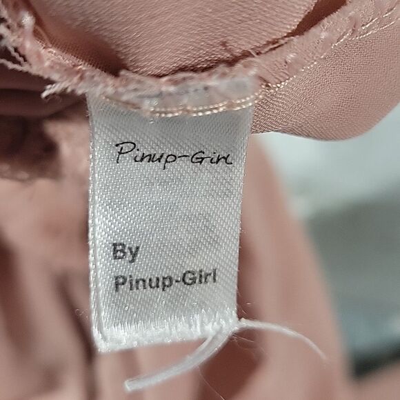 Pinup-Girl Long Sheer Dusty Rose Skirt One Size - Picture 7 of 7